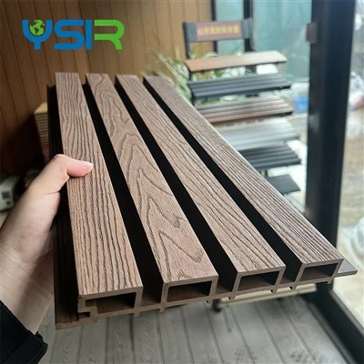 Deyò miray dekoratif plastik konpoze Fluted Wpc miray Panel CLADDING